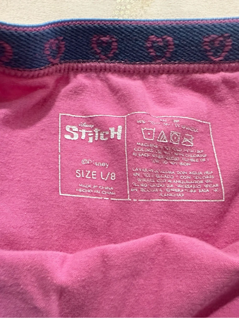 Lot of Squishmallows and Stitch girls size 8/large hipster underwear EUC - Picture 8 of 8